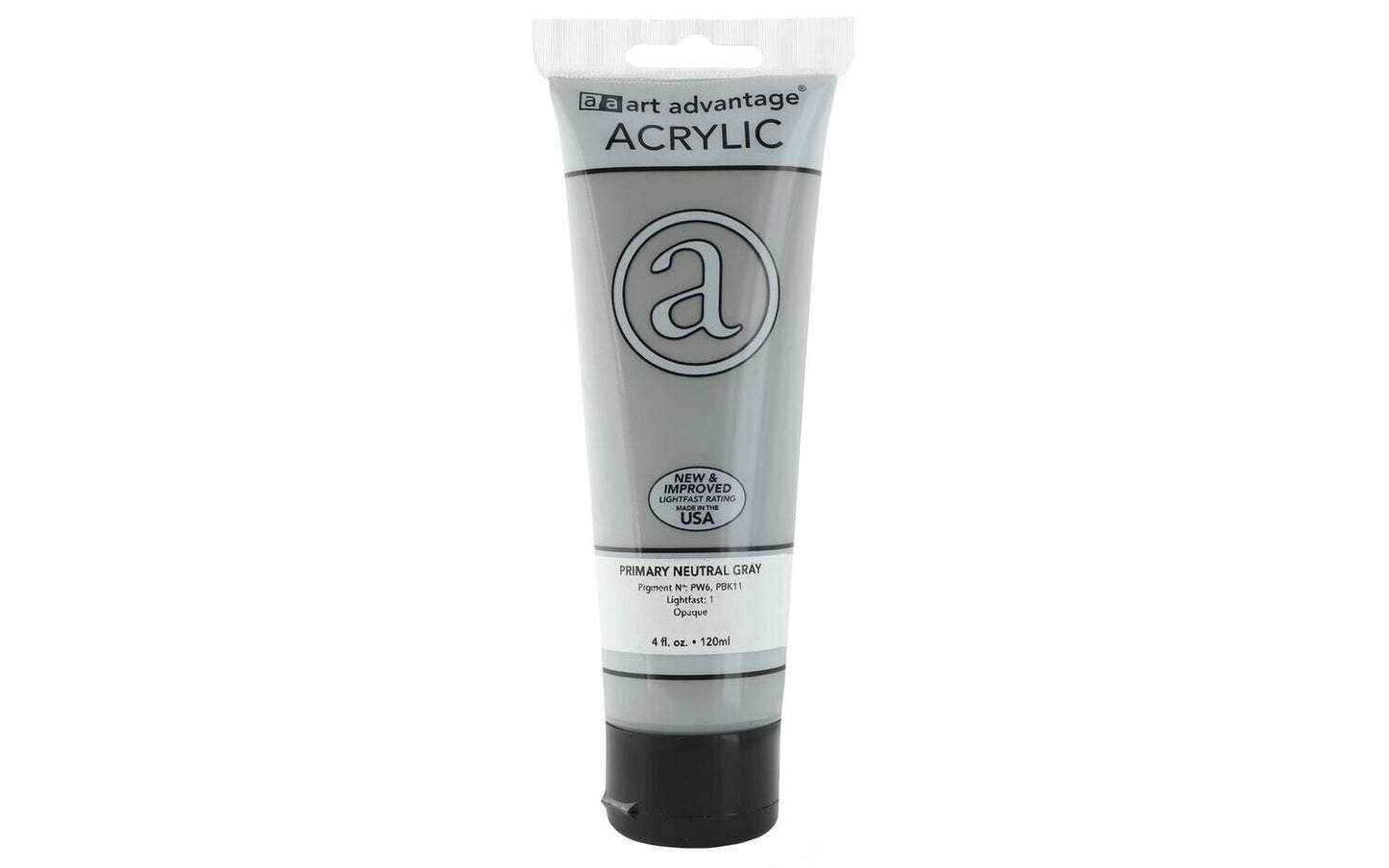 ART ADVANTAGE ACRYLIC PAINT 4oz Primary Neutral Gray