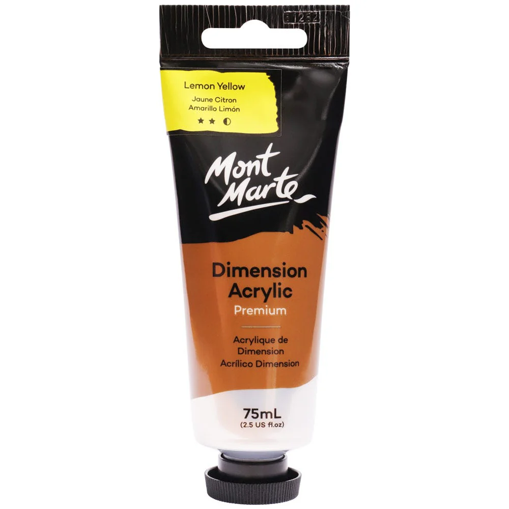 MONT MARTE DIMENSIONS ACRYLICS 75ML  - Lemon Yellow