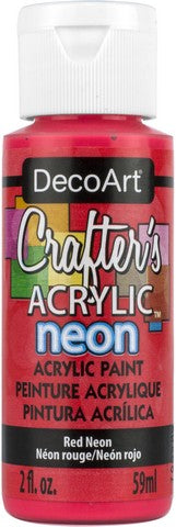 DECO ART CRAFTERS ACRYLIC RED NEON 2OZ